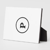 EINFACHE MINIMAL MODERNE MONOGRAM ELEGANTE STILTAS FOTOPLATTE (Seite)