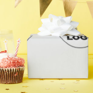 EINFACHE MINIMAL MODERNE MONOGRAM ELEGANTE STILTAS GESCHENKPAPIER
