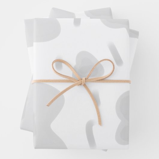 EINFACHE MINIMAL MODERNE MONOGRAM ELEGANTE STILTAS GESCHENKPAPIER SET (Beispiel)