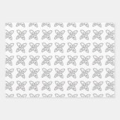EINFACHE MINIMAL MODERNE MONOGRAM ELEGANTE STILTAS GESCHENKPAPIER SET (Vorderseite 2)