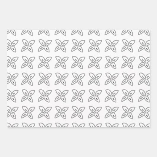 EINFACHE MINIMAL MODERNE MONOGRAM ELEGANTE STILTAS GESCHENKPAPIER SET (Vorderseite)