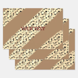 EINFACHE MINIMAL MODERNE MONOGRAM ELEGANTE STILTAS GESCHENKPAPIER SET