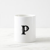 EINFACHE MINIMAL MODERNE MONOGRAM ELEGANTE STILTAS KAFFEETASSE (Mittel)
