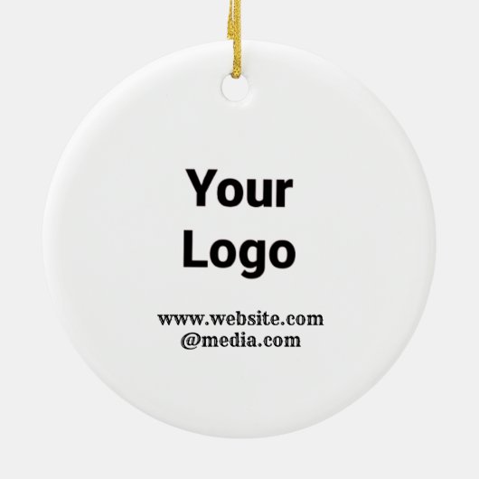 EINFACHE MINIMAL MODERNE MONOGRAM ELEGANTE STILTAS KERAMIK ORNAMENT (Hinten)