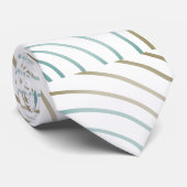 EINFACHE MINIMAL MODERNE MONOGRAM ELEGANTE STILTAS KRAWATTE (Gerollt)