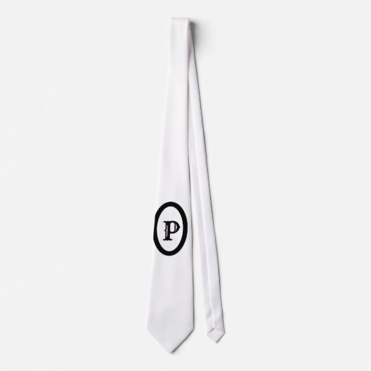 EINFACHE MINIMAL MODERNE MONOGRAM ELEGANTE STILTAS KRAWATTE (Vorderseite)