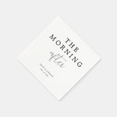 Einfache Minimal nach Hochzeitsfeier Serviette (Ecke)