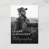 Einfache Minimal- oder Code-Social-Media-Fotograf Visitenkarte (Vorderseite)