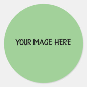 EINFACHE MINIMAL Orange TEXT STYLE CLASSIC ROUND Runder Aufkleber