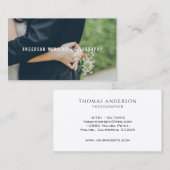 Einfache Minimal-Overlay-Fotografie | Visitenkarte (Vorne/Hinten)