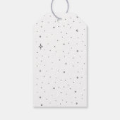 Einfache Minimal-Pine-Tree-Geschenketiketten Geschenkanhänger (Rückseite)