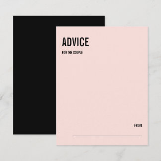 Einfache Minimal-Pink-Typografie-Hochzeitsratenkar Hinweiskarte