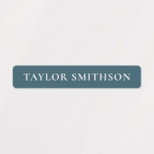 Einfache Minimal Retro Colors Individuelle Name Sc Etiketten (Design 1)