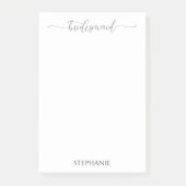 Einfache Minimal Script Bridesmaid Geschenk Post-it Klebezettel (Vorderseite)