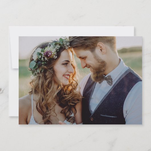 Einfache Minimal Script frohe Weihnachten Karte (Rückseite)