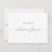 Einfache Minimal-Script-Matron des Honor-Vorschlag (Vorderseite)