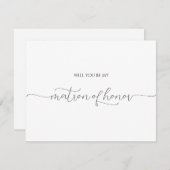Einfache Minimal-Script-Matron des Honor-Vorschlag (Vorne/Hinten)