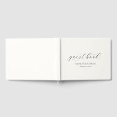 Einfache Minimal-Script-Personalisiert-Hochzeit Gästebuch (Voll)