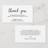 Einfache Minimal Social Media Icons Elegante Moder Rabattkarte (Vorne/Hinten)