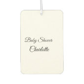 EINFACHE MINIMAL.SÜSSE HINZUFÜGEN NAME BABY Baby D Autolufterfrischer (Vorderseite)