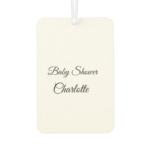 EINFACHE MINIMAL.SÜSSE HINZUFÜGEN NAME BABY Baby D Autolufterfrischer (Rückseite)