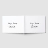 EINFACHE MINIMAL.SÜSSE HINZUFÜGEN NAME BABY Baby D Gästebuch (Voll)