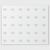 EINFACHE MINIMAL.SÜSSE HINZUFÜGEN NAME BABY Baby D Geschenkpapier (Flach)