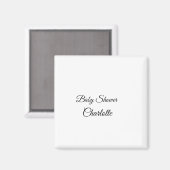 EINFACHE MINIMAL.SÜSSE HINZUFÜGEN NAME BABY Baby D Magnet (Vorderseite/Rückseite)