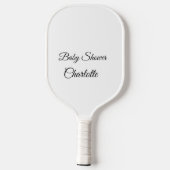 EINFACHE MINIMAL.SÜSSE HINZUFÜGEN NAME BABY Baby D Pickleball Schläger (Rückseite)