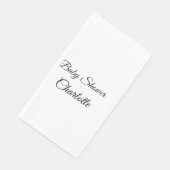 EINFACHE MINIMAL.SÜSSE HINZUFÜGEN NAME BABY Baby D Serviette (Ecke)