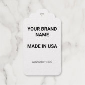 EINFACHE MINIMAL-TEXT-STIL BROWN GOLD FOIL-GIFT GESCHENKANHÄNGER (Rückseite)