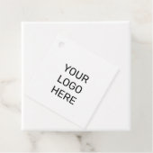 EINFACHE MINIMAL TEXT STYLE BUSINESS LOGO FOIL FAV GESCHENKANHÄNGER (Beispiel)