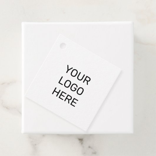 EINFACHE MINIMAL TEXT STYLE BUSINESS LOGO FOIL FAV GESCHENKANHÄNGER (Beispiel)