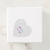 EINFACHE MINIMAL TEXT STYLE BUSINESS LOGO FOIL FAV GESCHENKANHÄNGER (Beispiel)