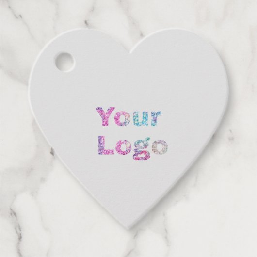 EINFACHE MINIMAL TEXT STYLE BUSINESS LOGO FOIL FAV GESCHENKANHÄNGER (Vorderseite)