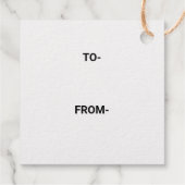 EINFACHE MINIMAL TEXT STYLE GOLF FOIL GIFT TABELLE GESCHENKANHÄNGER (Rückseite)