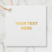 EINFACHE MINIMAL TEXT STYLE GOLF FOIL GIFT TABELLE GESCHENKANHÄNGER (Vorderseite)