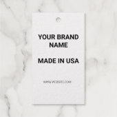 EINFACHE MINIMAL TEXT STYLE Vielen Dank an Gold GI Geschenkanhänger (Rückseite)