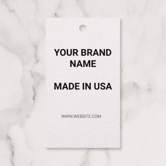 EINFACHE MINIMAL TEXT STYLE Vielen Dank an Gold GI Geschenkanhänger (Rückseite)