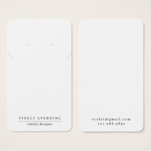 Einfache Minimal Typografie Earring Necklace Juwel