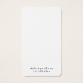 Einfache Minimal Typografie Earring Necklace Juwel (Rückseite)