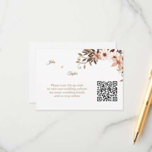 Einfache Minimal-Umschlagkarte Begleitkarte (Vorderseite/Rückseite Beispiel)