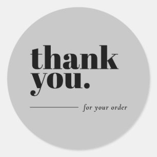 Einfache Minimal Vielen Dank Business Sticker