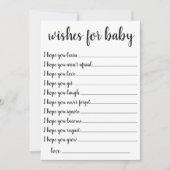 Einfache MInimal-Wünsche | Modern Keepake Card Einladung (Vorderseite)