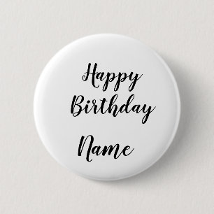 einfache minimale Alles Gute zum Geburtstag füge D Button