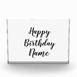 einfache minimale Alles Gute zum Geburtstag füge D Fotoblock