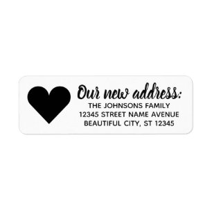 Einfache minimale Änderung der neuen Adresse, die
