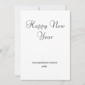 Einfache minimale Aufnahme des Textes im neuen Jah (Vorderseite)