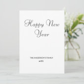 Einfache minimale Aufnahme des Textes im neuen Jah (Stehend Vorderseite)