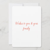 Einfache minimale Aufnahme des Textes im neuen Jah (Rückseite)